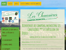 Tablet Screenshot of camping-chatillonendiois.com